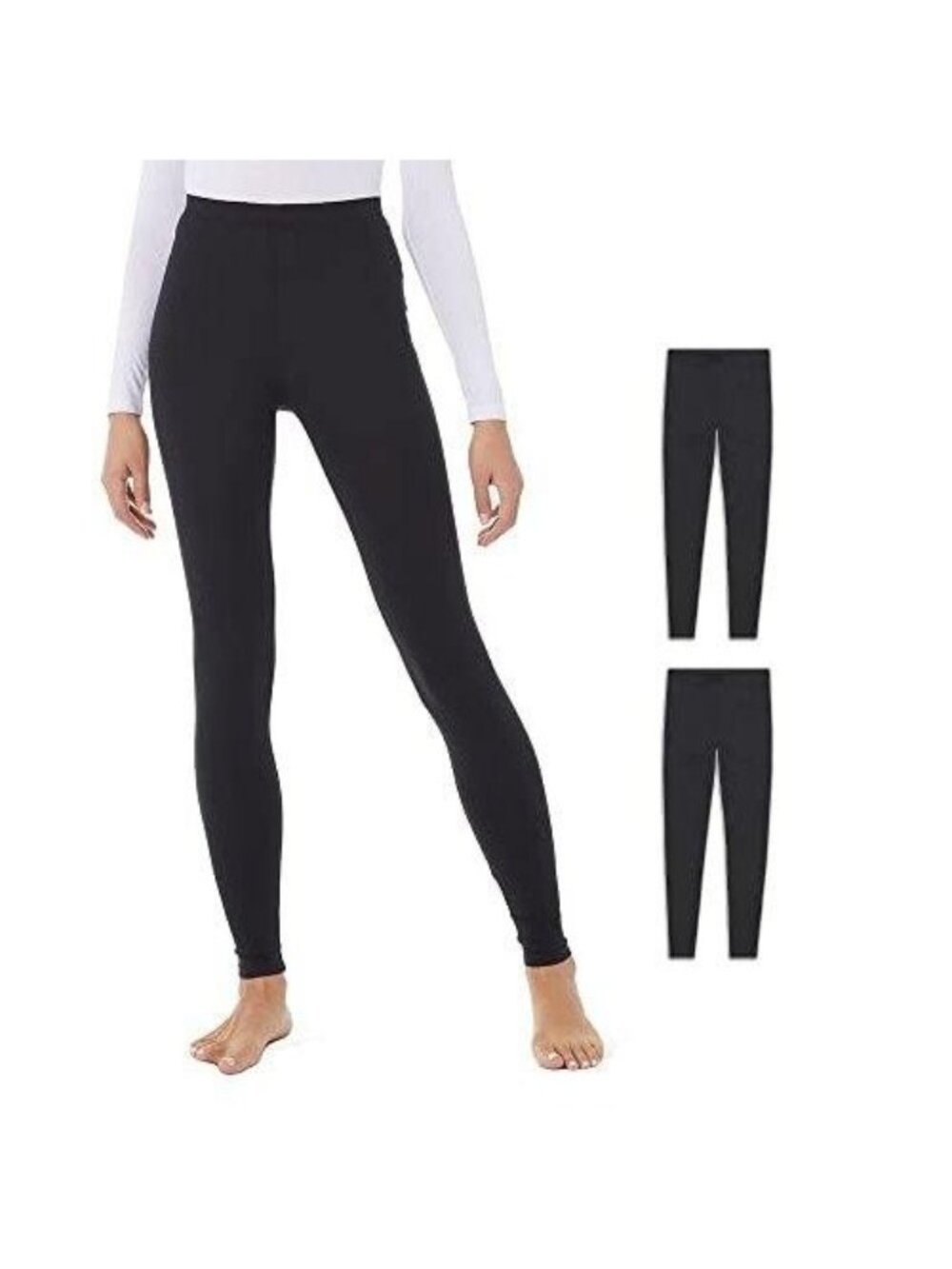 32 Degrees Heat Leggings Womens Size M Black Thermal Ankle Stretch